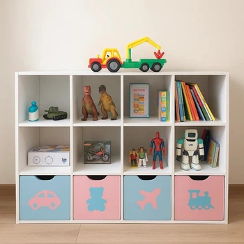 Стеллаж для игрушек и книг на 12 ячеек Gap ST12 Pink-Blue 2