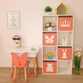 Стеллаж для игрушек и книг на 8 ячеек Gap ST8 White-Karl