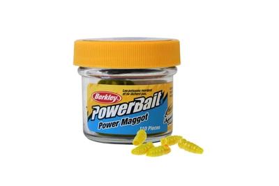 Приманка Berkley Gulp! Power Maggot Yellow 110шт/уп опариш, колір: білий (4322001010)