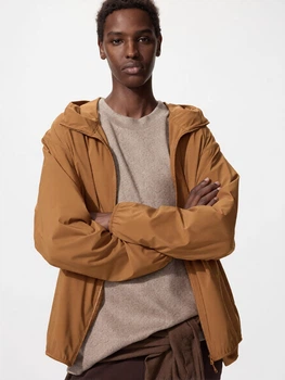 Ветровка мужская Uniqlo 701768583 XL Коричневая (1159855184)
