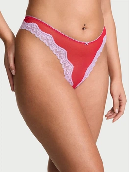 Трусики танга жіночі Victoria's Secret 460233938 XS Червоні (1159855290)