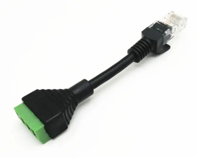 RJ45 коннектор с 4-пиновой клеммной колодкой 10 см
