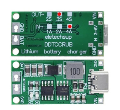 BMS 3S 4A Type-C 12.6V контроллер заряда ddtccrub
