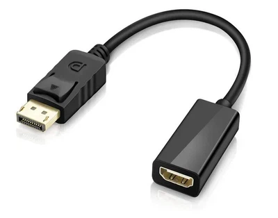 Перехідник штекер 4K Display Port - гніздо HDMI 25 см