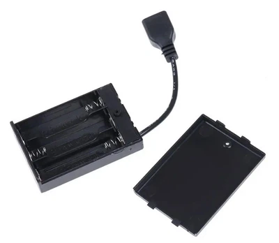 USB Бокс R6 AA 3 шт акумулятора і батарейок
