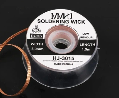 Медная оплетка CP-3015 1,5 м толщина 3 мм для снятия и удаления припоя Solder Wick