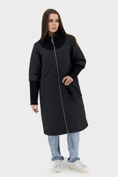Жіноча тонка куртка casual з втачним рукавом та качиним пухом Snow Owl (чорний, M), 117012, 116978