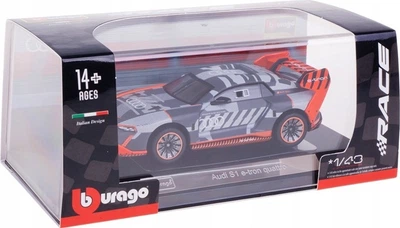 Гоночний автомобіль Bburago Audi S1 E-Tron Quattro 38311 (4893993383115)