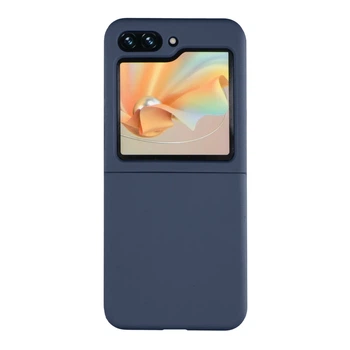 Противоударный Чехол Folding Silicone для Samsung Galaxy Flip 5 (F731) Dark Blue