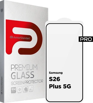 Захисне скло ArmorStandart Pro для смартфона Samsung Galaxy S26 Plus 5G Black (ARM88714)