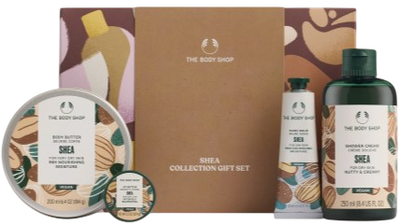 Подарунковий набір The Body Shop Shea Крем для душу 250 мл + Олія для тіла 200 мл + Бальзам для губ 10 мл + Бальзам для рук 30 мл (5028197472740)