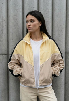 Вітровка жіноча Staff sh yellow & beige S