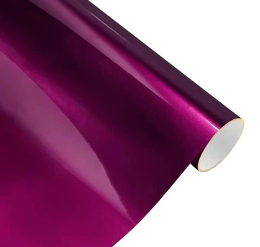 Глянцевая виниловая пленка для авто ширина 30 см длина 150 см Berry Purple
