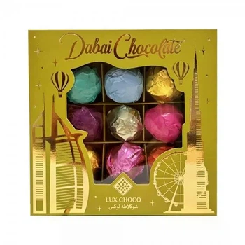 Асорті дубайських цукерок LUX CHOCO GREEN (9 смаків) 340 г