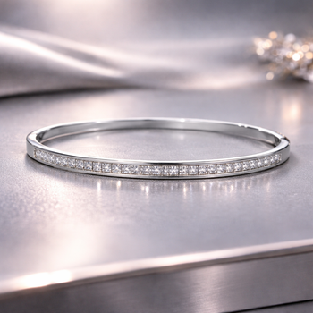 Браслет дорожка камней Silver