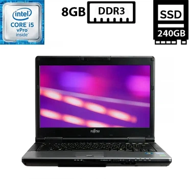 Ноутбук Fujitsu LifeBook S752 14" TN 1366x768 Core i5-3320M 2.60GHz 8GB DDR3 SSD 240GB Intel HD Graphics (FS752R8S240A) Б/У