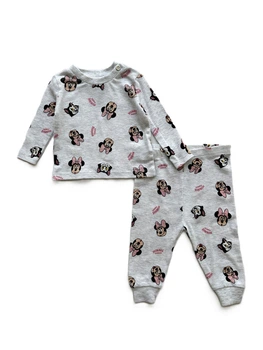 Піжама (домашній костюм) Primark лонгслів + штани Minnie Mouse, 0-3міс, 62см