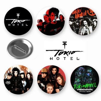 Набор закатный значков Tokio Hotel Токио Хотел 6 шт (ЗН00348)