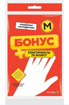Рукавички гумові БОНУС унів. M (середні)