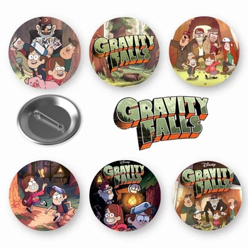 Набор закатный значков Gravity falls Гравити фолз 6 шт (ГФ00346)