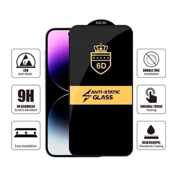 Защитное стекло 6D Anti-Static Glass на весь экран для iPhone 16 Plus
