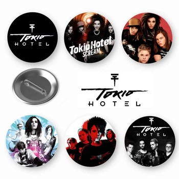 Набор закатный значков Tokio Hotel Токио Хотел 6 шт (ЗН00349)