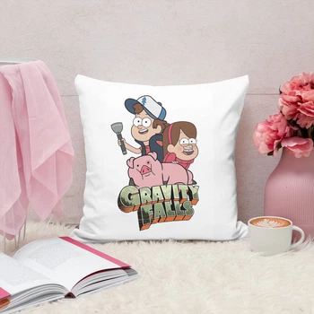 Подушка плюшевая Gravity falls Гравити фолз 35х35 см (ГФ00253)