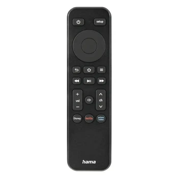 Пульт дистанционного управления Hama Streaming Remote Nano 2в1 для Smart TV и приставок с подсветкой