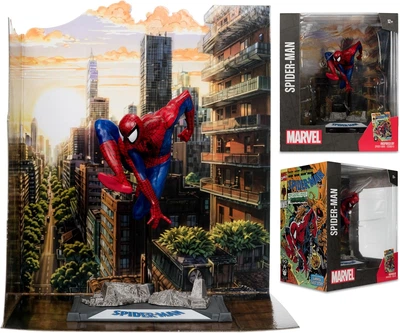 Фигурка Человек Паук со Сценой и Комиксом 1:10 Marvel Spider-Man with Scene Comic McFarlane 14764
