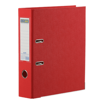 Папка-реєстратор А4 70мм BUROMAX 3001-05 ELITE двостороння, червона (24) /BM.3001-05c/
