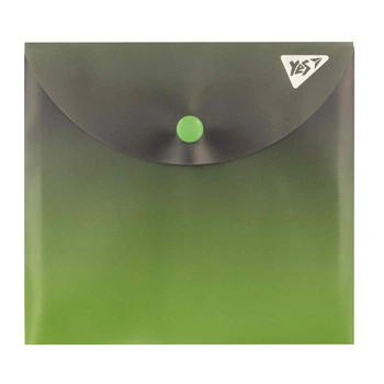 Папка на кнопці B6 YES 492300 Fusion, сіро-зелена (10) /492300/