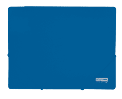 Папка на гумках А4 BUROMAX 3911-02 синя /BM.3911-02/