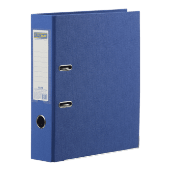 Папка-реєстратор А4 70мм BUROMAX 3001-02 ELITE двостороння, синя (24) /BM.3001-02c/