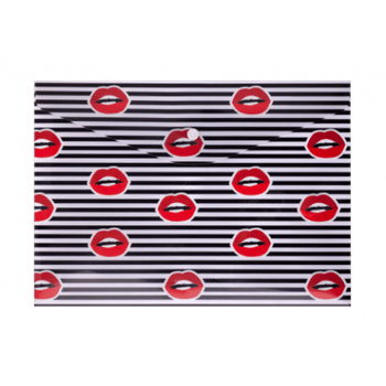 Папка на кнопці А4 BUROMAX 3955-05 LIPS червона (12) /BM.3955-05/
