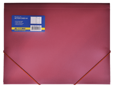 Папка на гумках А4 BUROMAX 3913-05 червона (20) /BM.3913-05/