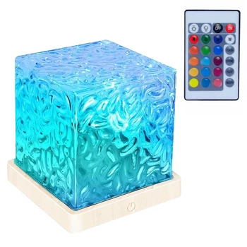 Нічник проектор Океан, хрустальний куб LOW Cube Lamp (LOWcublamp1w)