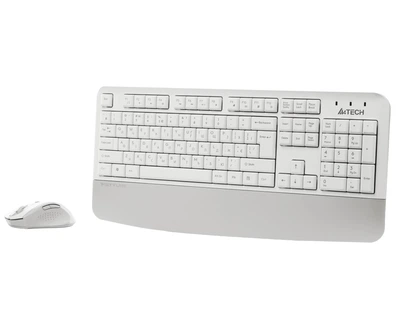 Комплект (клавиатура, мышь) беспроводной A4Tech Fstyler FG2500S Plus White