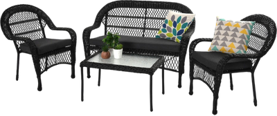 Комплект OTE Roma садових меблів чорний (OTE-001-ROMA-SET)