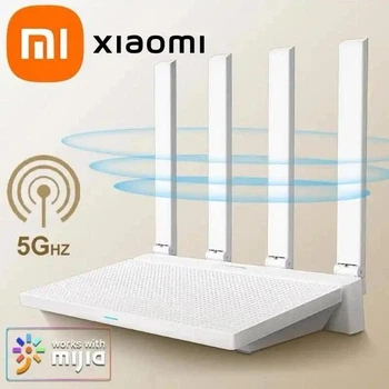 Роутер Xiaomi AX3000T Швидкісний з підтримкою WiFi 7. Два режими 2.4/5GHz. Маршрутизатор 160MHz Mesh System.