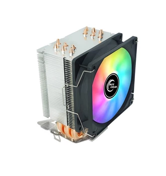 Кулер процесорний баштовий, 6 теплових трубок, 140 W TDP, 4-Pin PWM LED RGB Intel/AMD (00241)