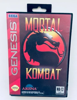 Картридж для SEGA Genesis - Mortal Kombat, английская версия, Б/У