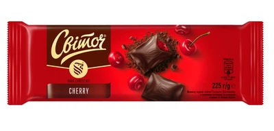 Шоколад Светоч Exclusive черный с вишневой начинкой и начинкой из какао и лесных орехов 225 г. (8445291793958)