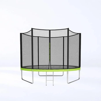 Батут SIDER 8 FT 252 см с внешней защитной сеткой и лестницей, с усиленной рамой и безопасным входом, для детей и взрослых