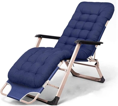 Шезлонг IdealGarden CT-SF02-BL-G с матрасом и подголовником, для максимального удобства