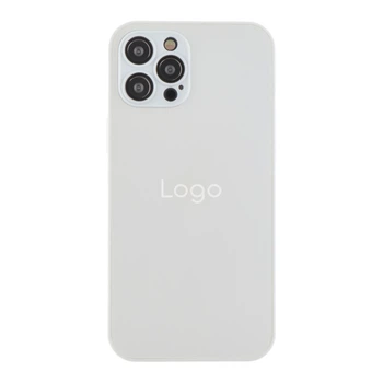 Чехол-накладка стеклянный матовый с защитой камеры Matte AG-Glass для iPhone 12 Pro Pearly White