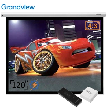 Проекционный экран GrandView CB-MP120 4:3 WM5 моторизированный настенный потолочный 120" 240x180см