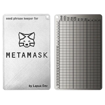 Мнемонічний планшет Lapua Seed phrase keeper for MetaMask 24+1 BIP39 слів 1 шт (LSPKM)