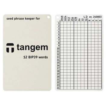 Мнемонічний планшет Lapua Seed phrase keeper for Tangem 24 BIP39 слів 2 шт (LSPKT)