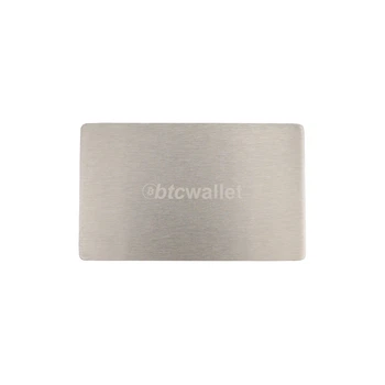 Метал для зберігання сід-фрази Btcwallet Mini Plate, пластина 1шт 55x90мм