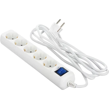 Фільтр живлення 2E 5xSchuko, 3м